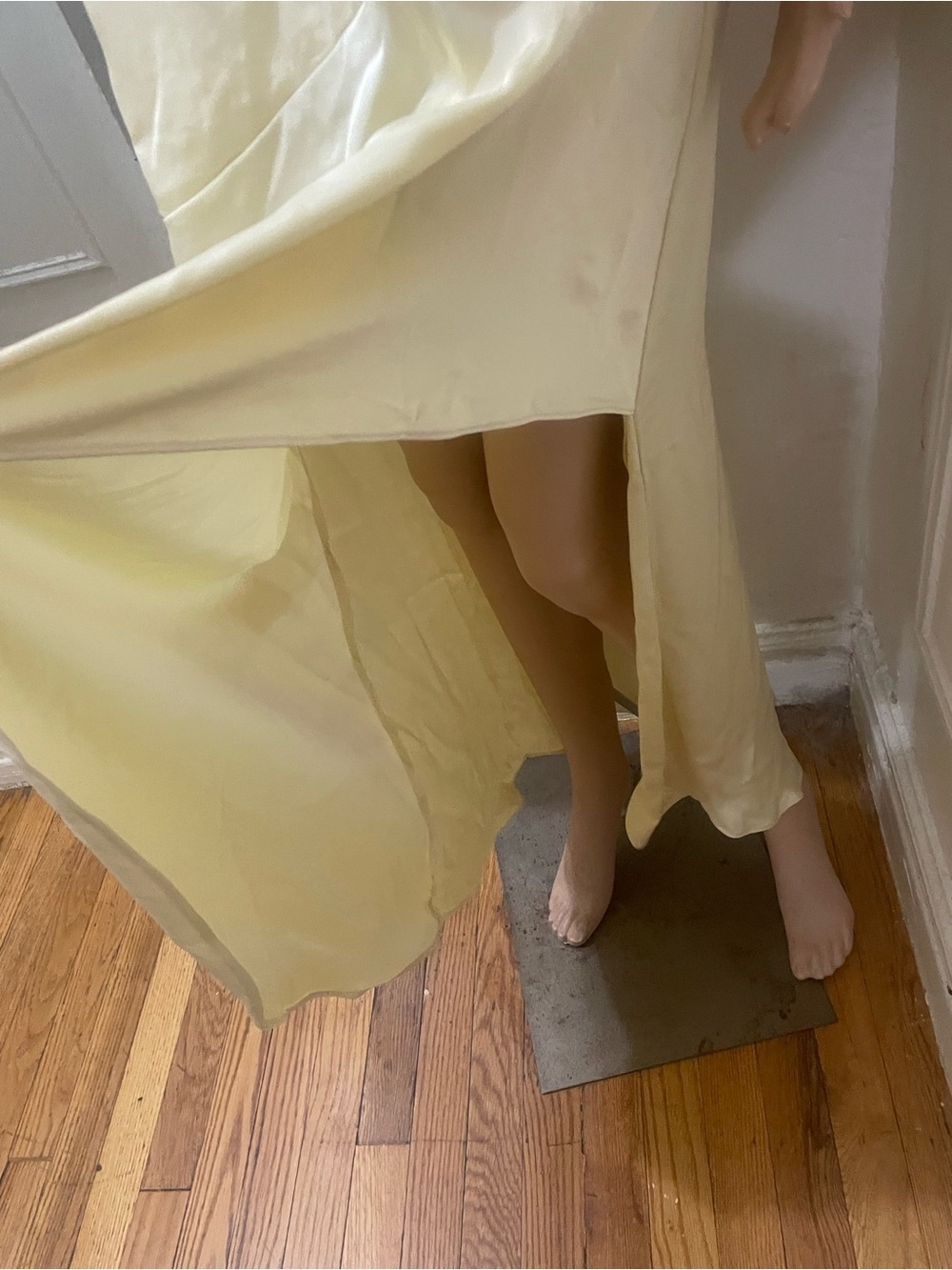 wild fable Pale Yellow Satin Slip Dress - Picture 6 of 10